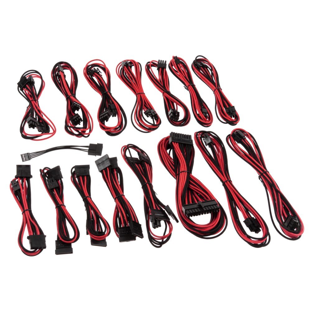 Red G2 CableMod ModMesh E-Series G3 P2 /& T2 Cable Kit Cable Kit